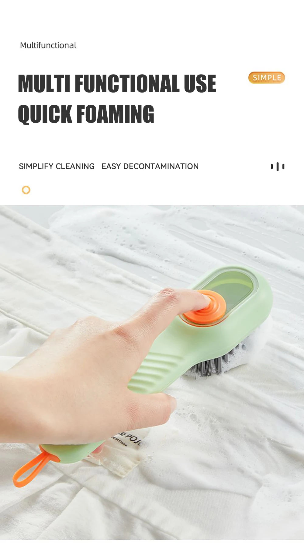 Multifunctional Liquid Shoe Cleaning Brush with Soap Dispenser Shoe Laundry Brush Scrub Brushes Soft Bristle Shoes Cleaner Brush