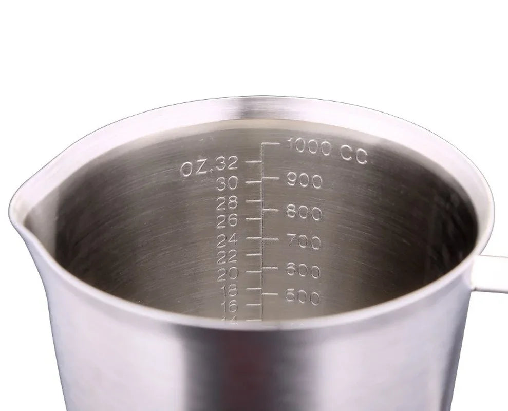 Thickened 304 Stainless Steel Measuring Cup With Scale 2000ML 1000ML 500ML Large Capacity Kitchen Practical Measuring Cup