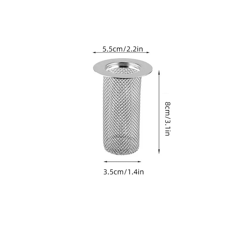 Floor Drain Filter Stainless Steel Mesh Kitchen Sink Filter Bathtub Hair Catcher Stoper Anti-clog Shower Net Strainer Drains