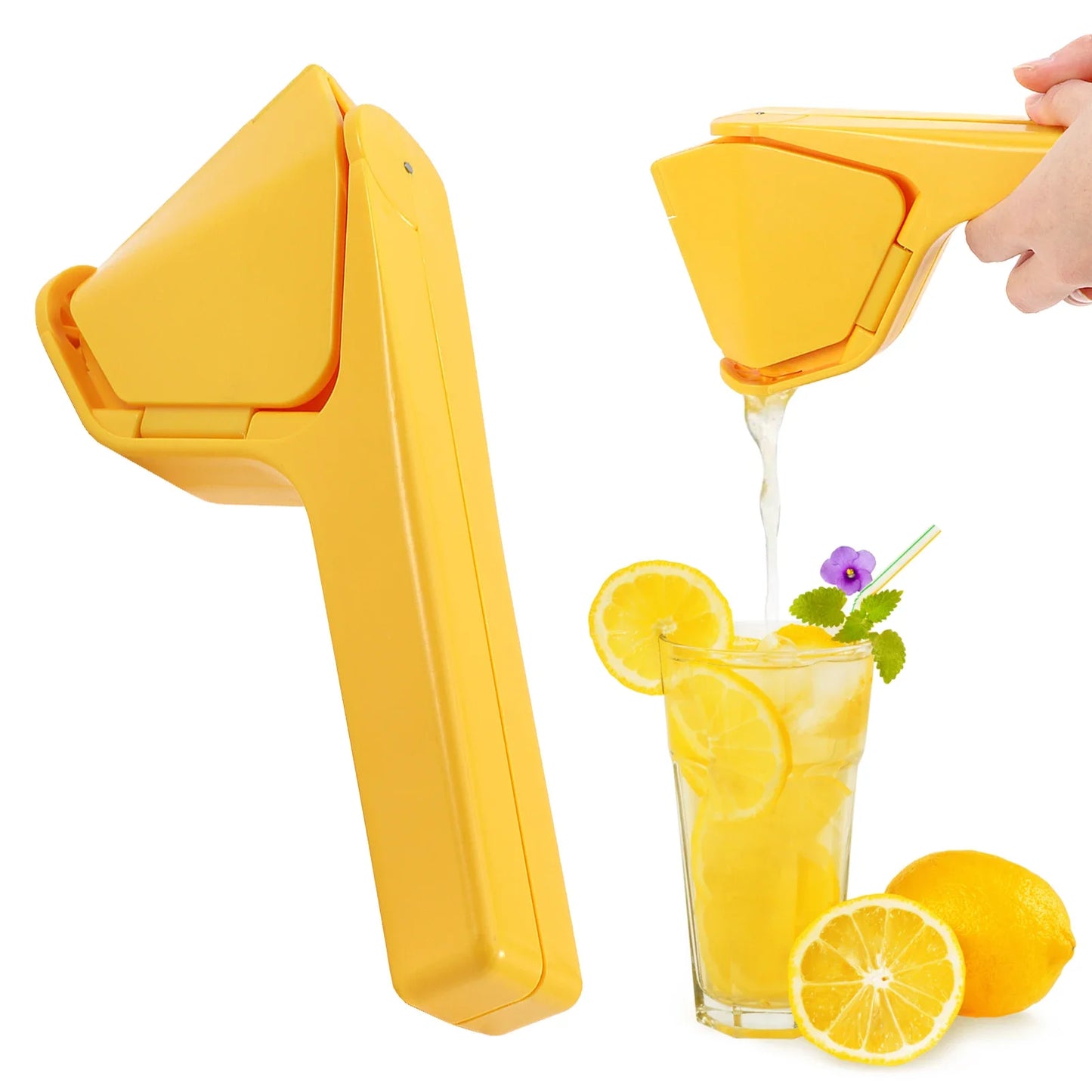 Lemon Fluicer  Easy Squeeze Manual Lemon Juicer Citrus Juicer That Folds Flat for Space-Saving Storage Lemon Squeezer