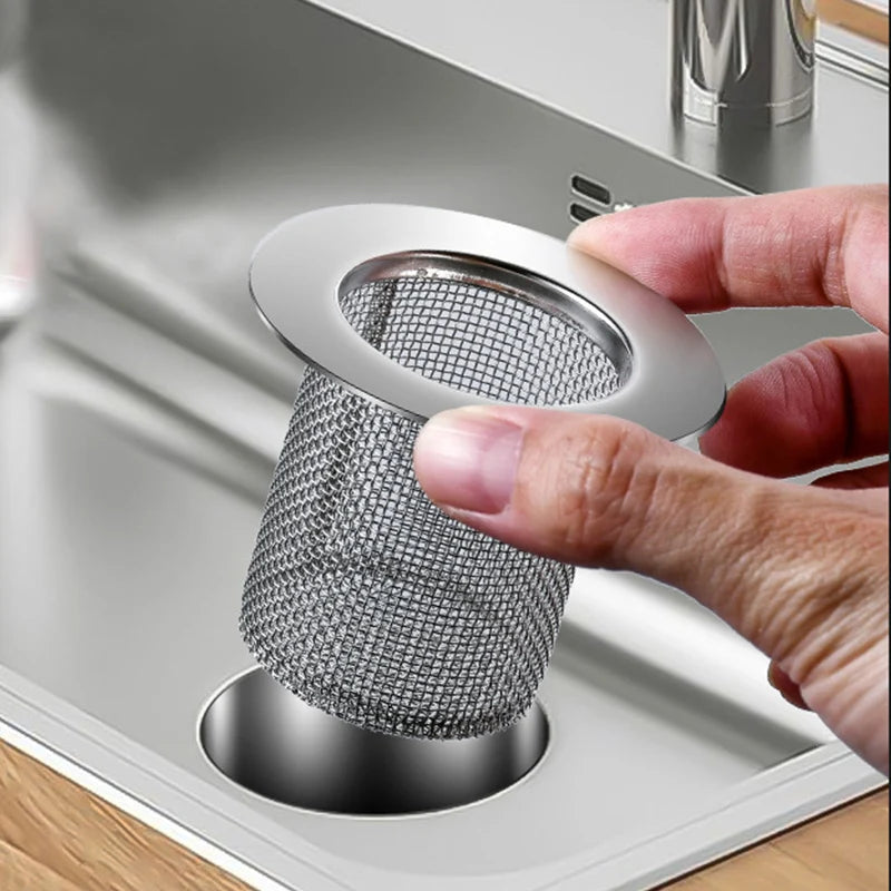 Floor Drain Filter Stainless Steel Mesh Kitchen Sink Filter Bathtub Hair Catcher Stoper Anti-clog Shower Net Strainer Drains